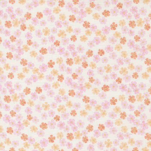 Moda Fabrics Kindness Deb Strain Daisy Chain Floral Blush Pink Orange