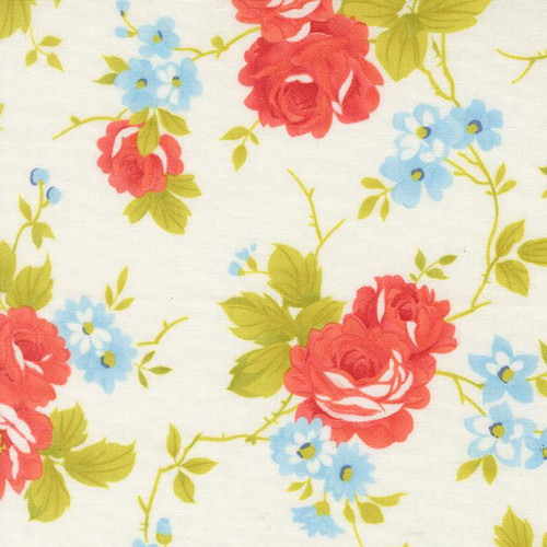 Moda Fabrics Rosie Fig Tree Co Country Rose 108 Inch Wide Quilt Back Whipped Cream
