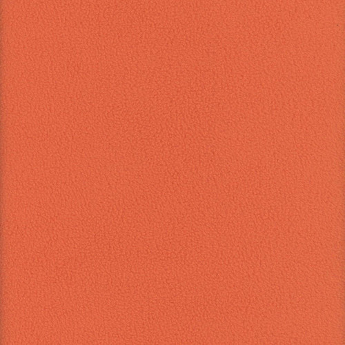 Windham Fabrics Winterfleece Hunter Orange Safety Solid Velour Polar Fleece, bright orange fleece fabric with a soft velour texture.