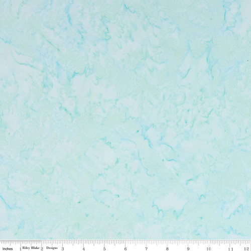 Riley Blake Fabrics Hand Dyed Batik 108 Inch Wide Quilt Back Turquoise Blue
