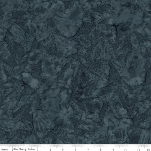 Riley Blake Fabrics Hand Dyed Batik Texture Granite Grey