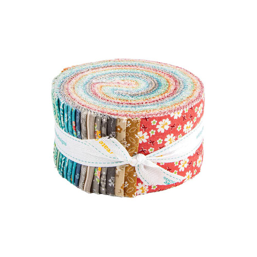 Riley Blake Fabrics Farmer's Daughter by Lori Holt 2.5 Inch Rolie Polie Strips