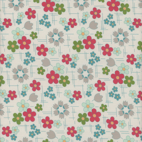 Riley Blake Fabrics Farmer's Daughter by Lori Holt 108 Inch Wide Quilt Back Daisy Raindrop Blue