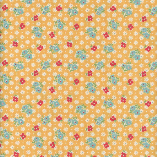 Riley Blake Fabrics Farmer's Daughter by Lori Holt Feedsack Marigold Yellow