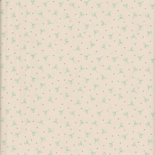 Riley Blake Fabrics Farmer's Daughter by Lori Holt Seedling Background Leaf Gren