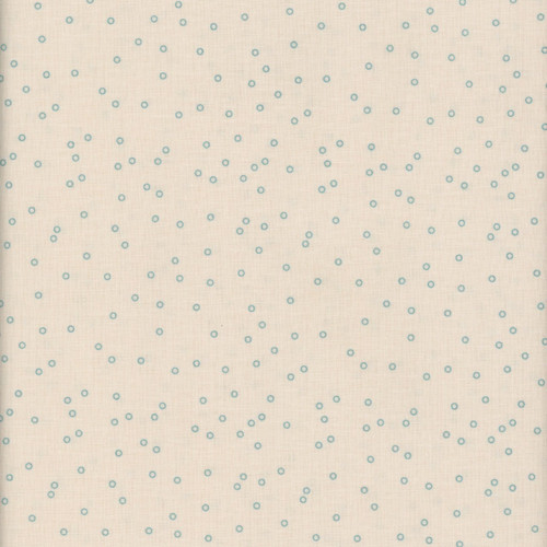Riley Blake Fabrics Farmer's Daughter by Lori Holt Circles Background Raindrop Blue
