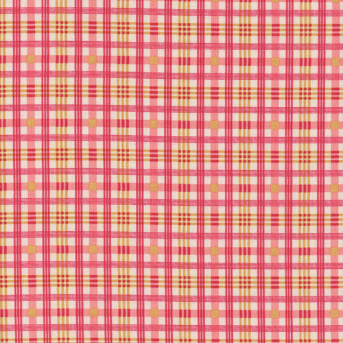 Riley Blake Fabrics Farmer's Daughter by Lori Holt Plaid Tea Rose Pink