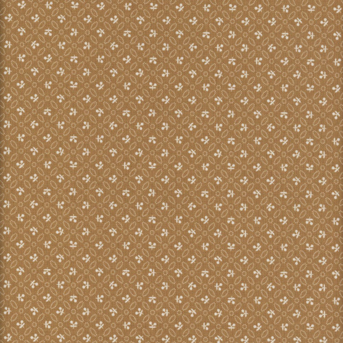 Riley Blake Fabrics Farmer's Daughter by Lori Holt Cherries Maple Brown