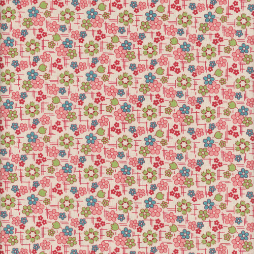 Riley Blake Fabrics Farmer's Daughter by Lori Holt Daisy Coral Pink