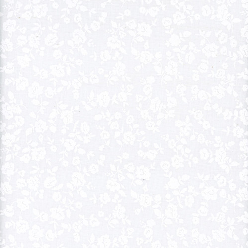 Wilmington Prints Fabrics Garden Whispers  Small Floral White on White