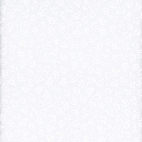 Wilmington Prints Fabrics Garden Whispers  Roses White on White