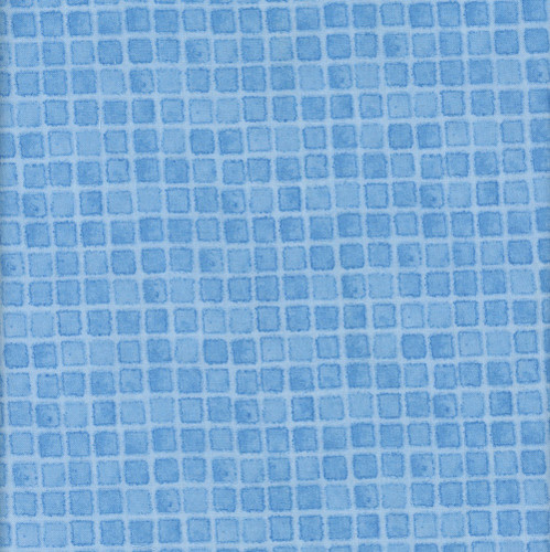 Wilmington Prints Fabrics Gentle Meadow Lola Molina Checker Light Blue