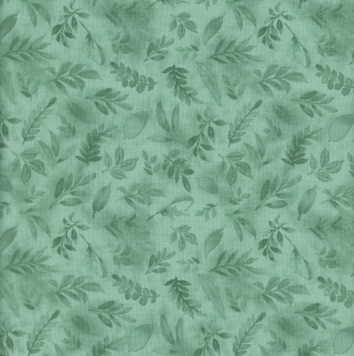 Wilmington Prints Fabrics Peony Blossoms By The Lakeside Art Studio Tossed Leaves Teal