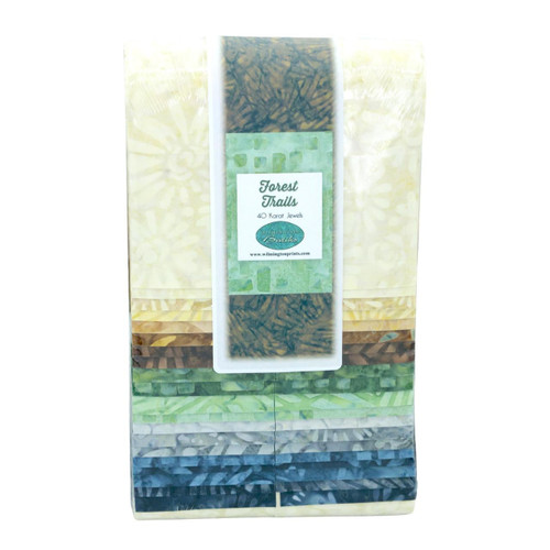 Wilmington Prints Fabrics Forest Trails Wilmington Batiks Fabric Strips 2.5 by 44 inches