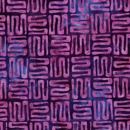 Riley Blake Fabrics Bold in Bloom Batiks Fran Morgan Purple Pink Garden Plot