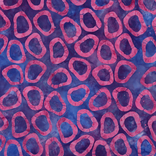 Riley Blake Fabrics Bold in Bloom Batiks Fran Morgan Purple Pink D Rings