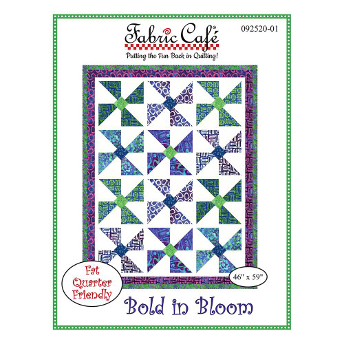 Riley Blake Fabrics Bold in Bloom Batiks Fran Morgan Bold in Bloom Quilt Pattern