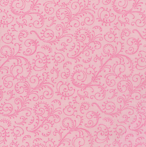 Riley Blake Fabrics Hydrangeas in the Garden Jennifer Bosworth Pink Pearl Garden Scroll