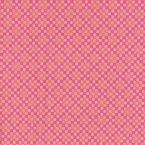 Riley Blake Fabrics Virginia Rose Katherine Lenius Pink Patchwork Checkerboard