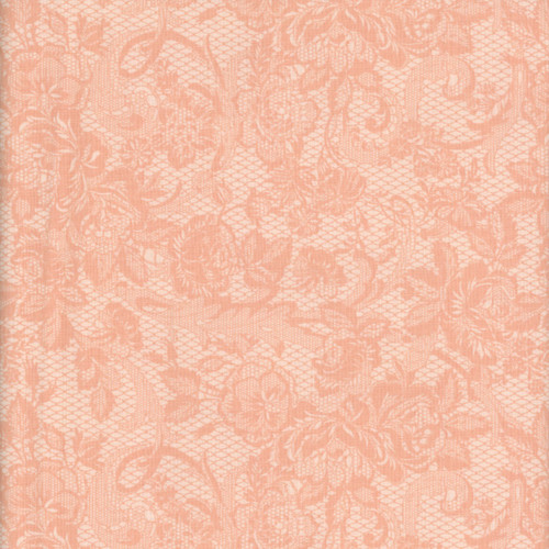 Riley Blake Fabrics Rose & Violet's Bouquet des Fleurs Blush Pink Printed Rose Lace