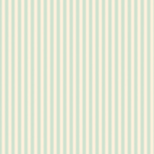 Riley Blake Fabrics Rose & Violet's Bouquet des Fleurs Mint Green Wallpaper Stripe