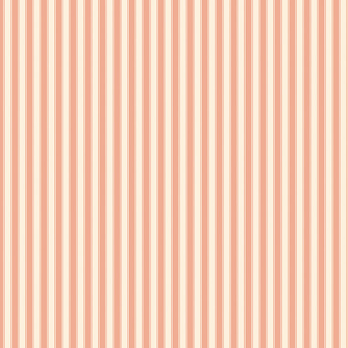 Riley Blake Fabrics Rose & Violet's Bouquet des Fleurs Peach Pink Wallpaper Stripe