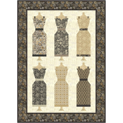 Moda Fabrics Posh BasicGrey Perfect Fit Quilt Kit