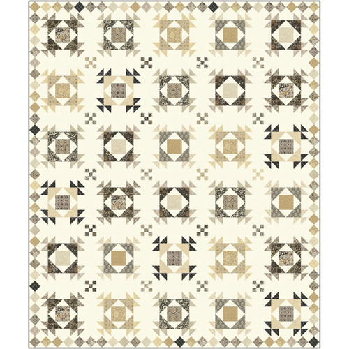 Moda Fabrics Posh BasicGrey Harrisonburg Quilt Kit