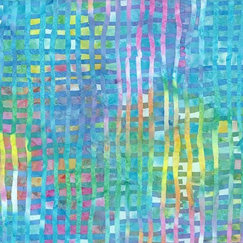 Hoffman Fabrics Bali Batiks Hand Dyed Pastel Plaid