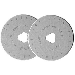 Olfa 45mm Rotary Cutter Replacement Blade 2 Count