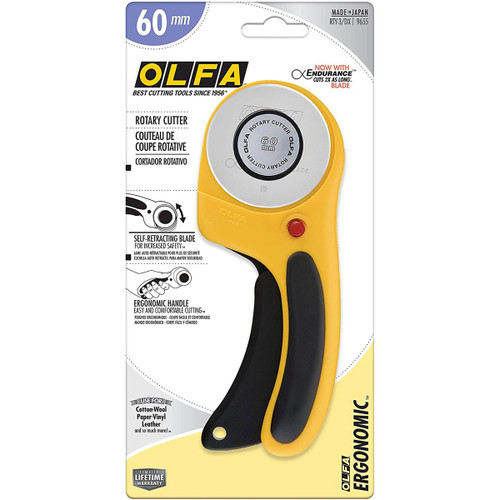 Olfa 60mm Rotary Cutter Ergonomic Handle