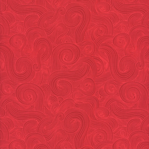 Studio E Fabrics Just Color! Swirls Red