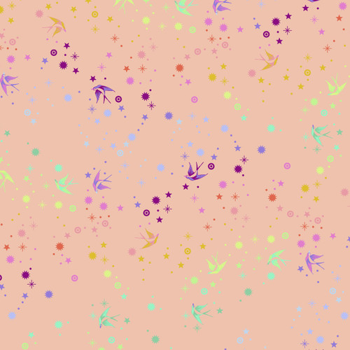 Free Spirit Fabrics True Colors Tula Pink Fairy Dust Sherbert
