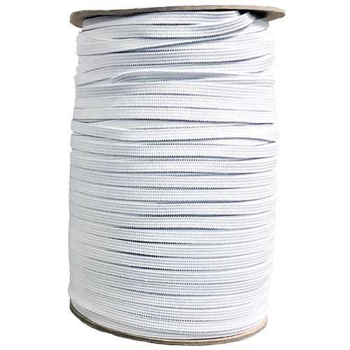 Moda White Quarter Inch  0.25 Braided Elastic Soft Latex Free