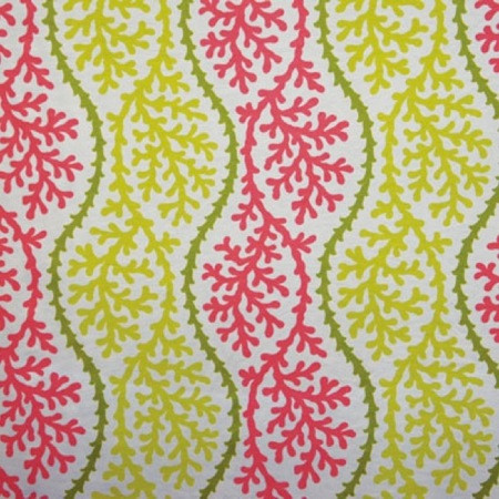 P Kaufman Outdoor Fabric Coral Splendor Flamingo