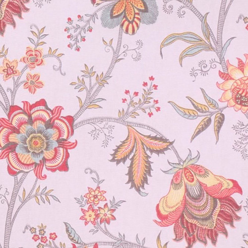 Waverly Fabrics Island Gem Silver Grey Jacobean Floral