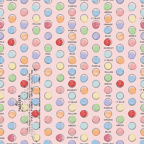 Riley Blake Fabrics Egg Hunt Janet Wecker Frisch Egg Dye Dots Pink