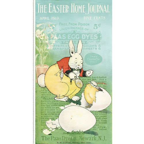 Riley Blake Fabrics Egg Hunt Janet Wecker Frisch The Easter Home Journal Panel Blue Green