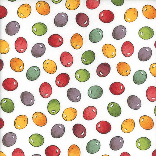 Riley Blake Fabrics Egg Hunt Janet Wecker Frisch Jelly Beans White