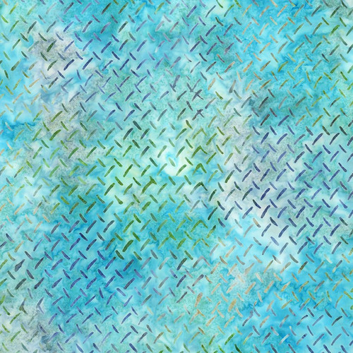 Riley Blake Fabrics Expressions Batiks Silver Shores Peek-a-Blue Aqua Blue