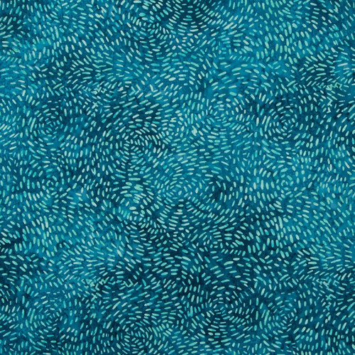 Riley Blake Fabrics Expressions Batiks Silver Shores Rainfall Teal Blue