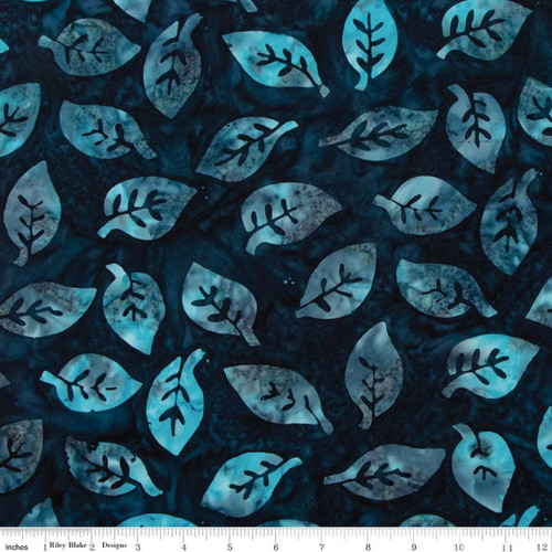 Riley Blake Fabrics Expressions Batiks Silver Shores Alpine Lakes Deep Ocean Blue