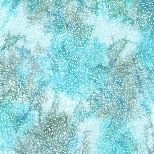 Riley Blake Fabrics Expressions Batiks Silver Shores Celeste Blue