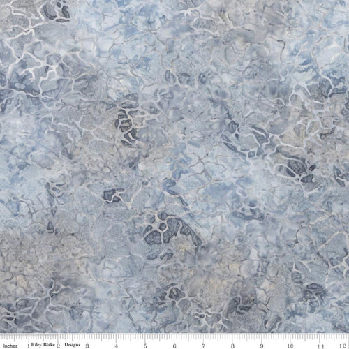 Riley Blake Fabrics Expressions Batiks Silver Shores Moonbeam Grey