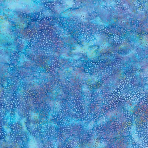 Hoffman Fabrics Bali Batiks Robin Blue Rain Dots