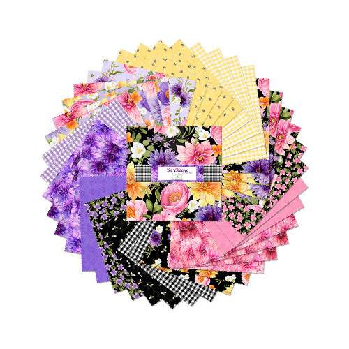 Wilmington Prints Fabrics In Bloom Nancy Mink 10 Karat Crystals