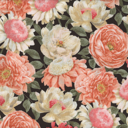 Wilmington Prints Peach Whispers Beth Grove Packed Wildflowers