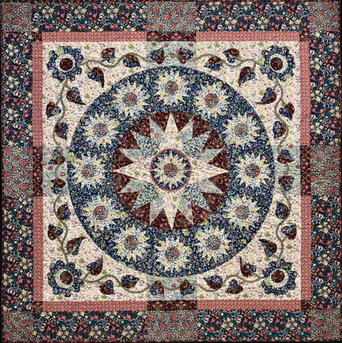 Red House Wreath Quilt Pattern by Robin Ruth