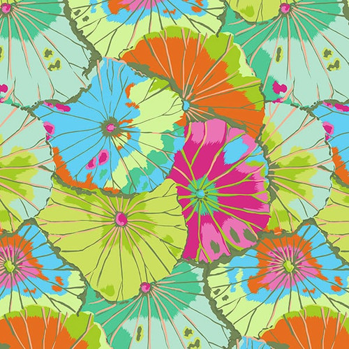 Free Spirit Fabrics Kaffe Fassett 2018 Collective Lime Lotus Leaf