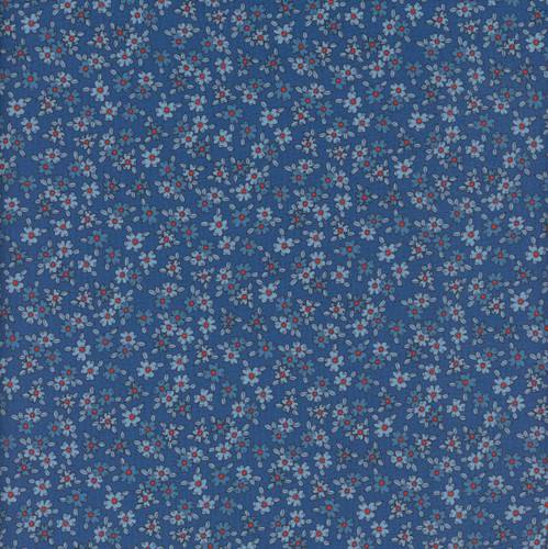 Lumin Fabrics White Owl Stars and Stripes Jennifer Ellory Flowers Blue